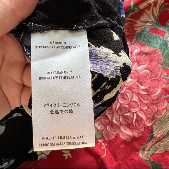 byTiMo Black Floral Bell Sleeve Top - Picture 7 of 8